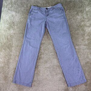 Eddie Bauer Womens Mercer Fit Gray Pants Slim Straight Sz 6 Mid Rise 32x30 E668
